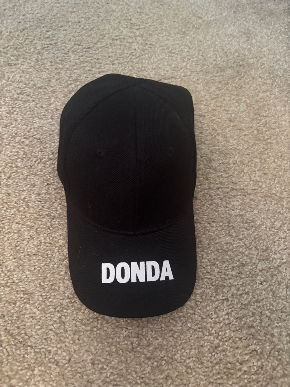 Black Baseball Cap - Branded Men’s Hat